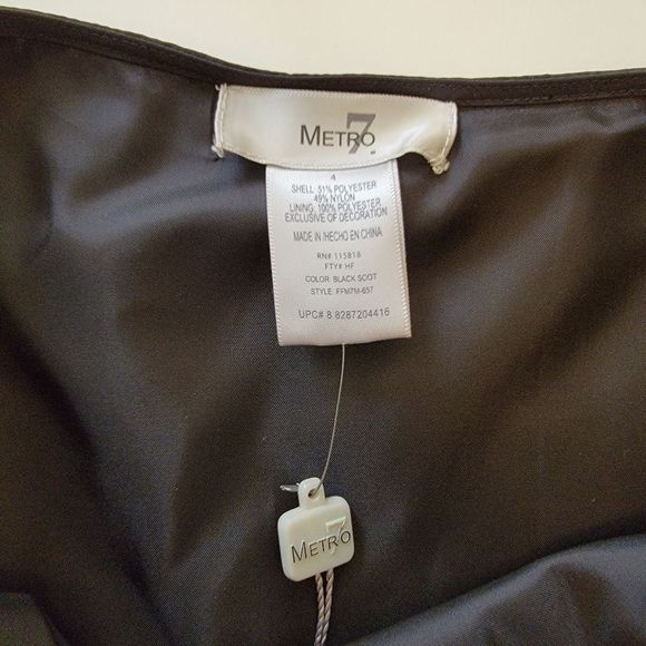 NEW Metro7 Black Embroidered Bubble Skirt - Picture 6 of 7
